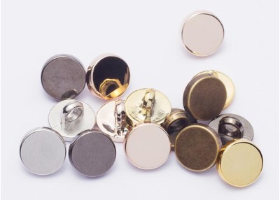 ZJ   塑料平面電鍍扣  襯衫扣  ABS塑料電鍍  10mm 45度照